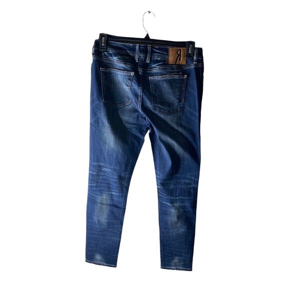 Remix By Rock Revival Jeans Women's Size 30 Mid-Rise Straight Leg Indigo Blue - Picture 2 of 13